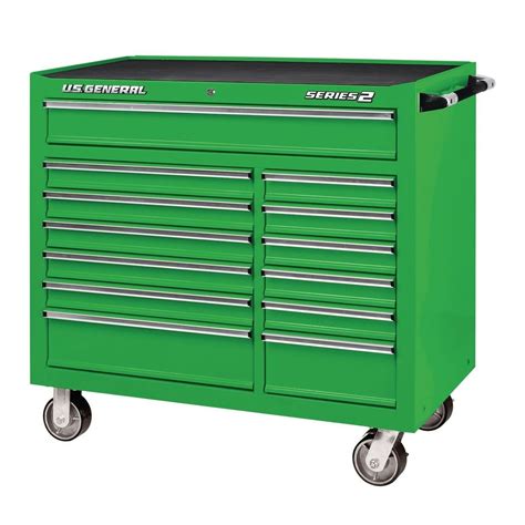 44 in. x 22 in. Double Bank Roller Cabinet, Green | Harbor freight tools, Tool storage, Mechanic ...