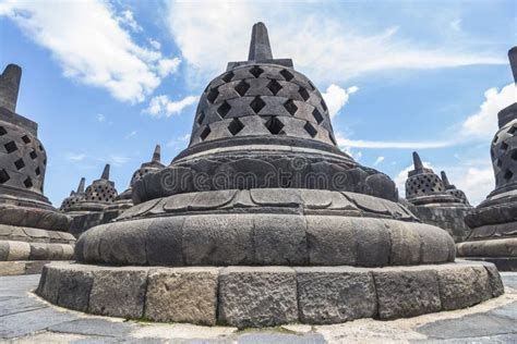 Ancient Stupas Inside Borobudur Temple Stock Photo - Image of buddhism, monument: 70786756