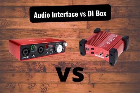 Audio Interface vs DI Box (Differences Explained) – Tone Topics