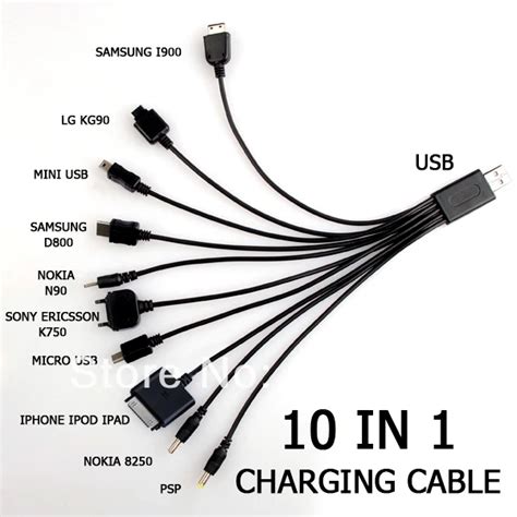 high quality 10 in 1 USB Circle Line multi Charger Cable for Cell Phone ...