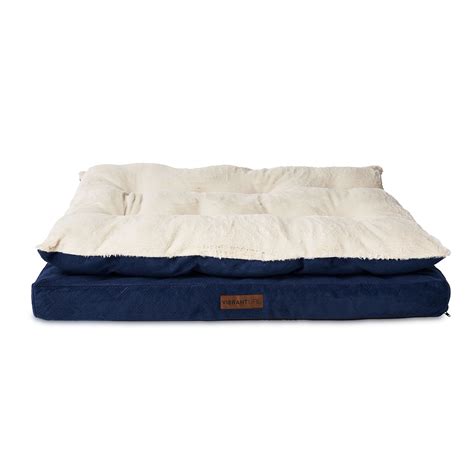 Vibrant Life Extra Large Quilted Orthopedic Pillow Top Dog Bed, Navy - Walmart.com