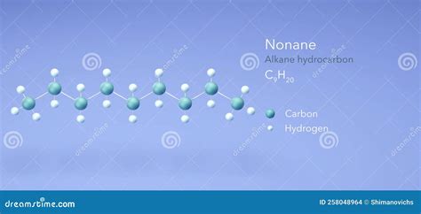 Nonane, Molecular Structures, Alkane Hydrocarbon, 3d Model, Structural ...