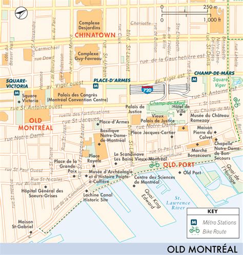 Map of Old Montreal (Vieux-Montreal) | Old Montreal (Vieux-Montreal ...