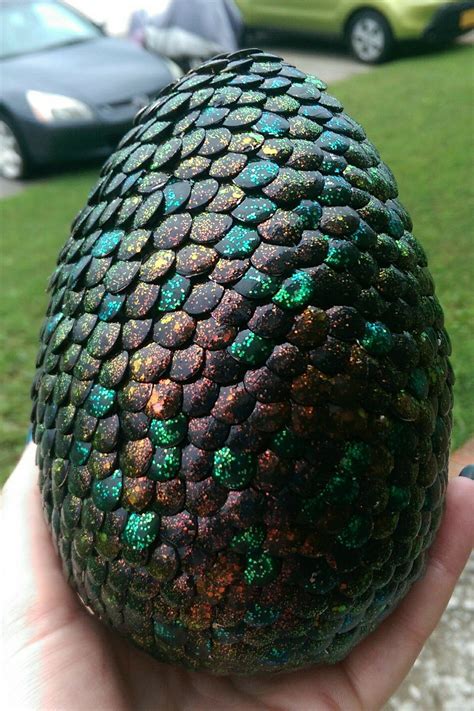 Dragon egg made with push pins and glitter polish | Dragon crafts ...