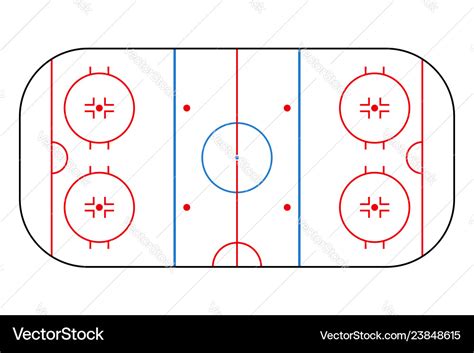 Ice hockey rink Royalty Free Vector Image - VectorStock