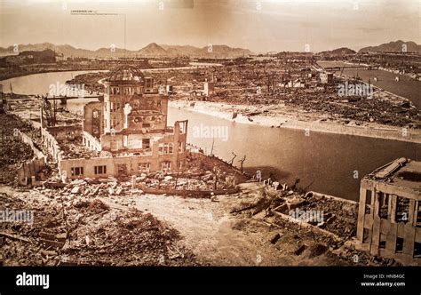 photo of Hiroshima after the atomic bomb explosion, Hiroshima Peace ...