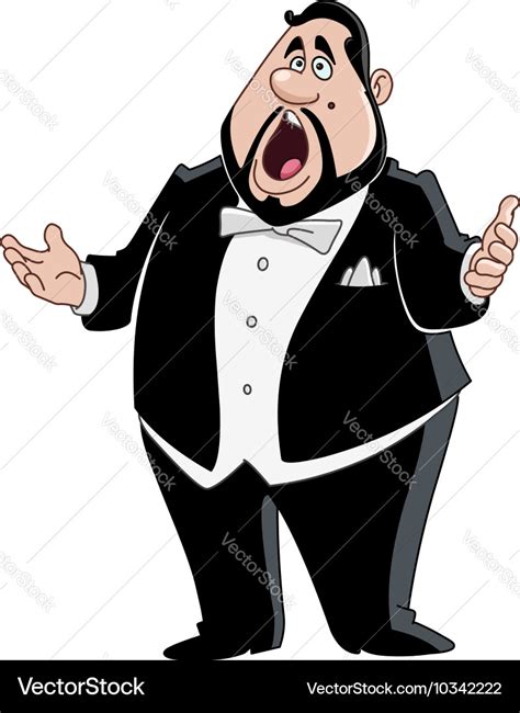 Male opera singer Royalty Free Vector Image - VectorStock