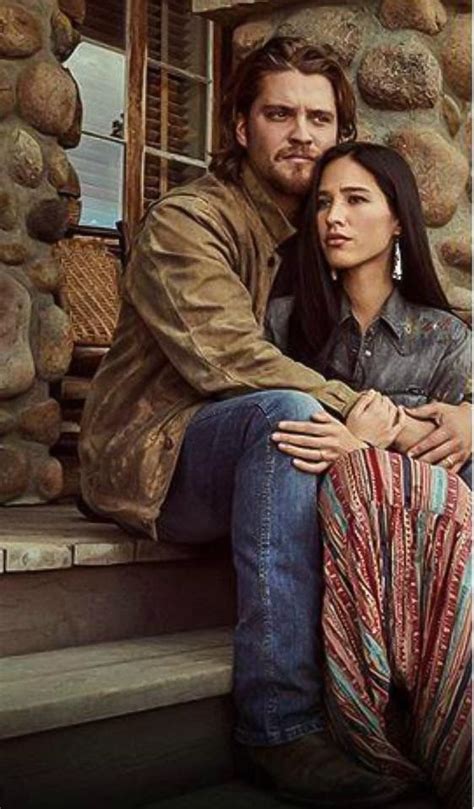 Luke Grimes & Kelsey Asbille as Kayce & Monica Dutton in Yellowstone | Yellowstone series, Luke ...