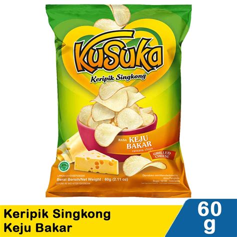 Kusuka Keripik Singkong Keju Bakar Pck 60G | Klik Indomaret