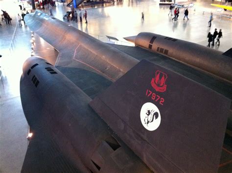 An SR71 Blackbird spy plane at the Udvar Hazy Air & Space Museum, Herndon, VA (a Joe Cruz photo ...