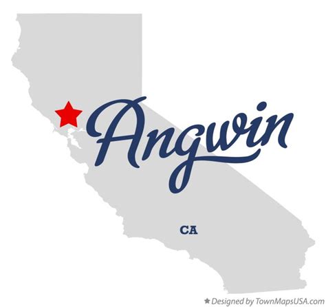 Map of Angwin, CA, California