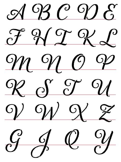 18 best Cursive Letter Stencils for sale on Etsy images on Pinterest ...