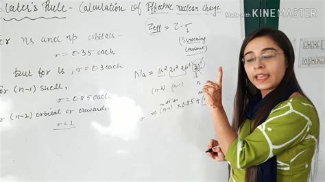 Slater's rule II calculation of effective nuclear charge - SCC - YouTube