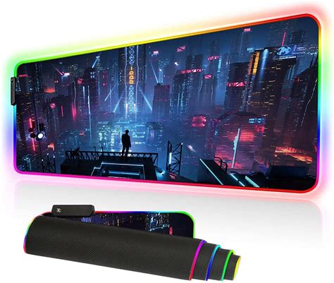 RGB Gaming Mouse Pad Large – Soft RGB Mouse Mat Oversize Glowing Led ...