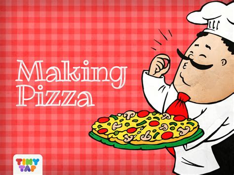 Making Pizza Free Games online for kids in Nursery by Tiny Tap