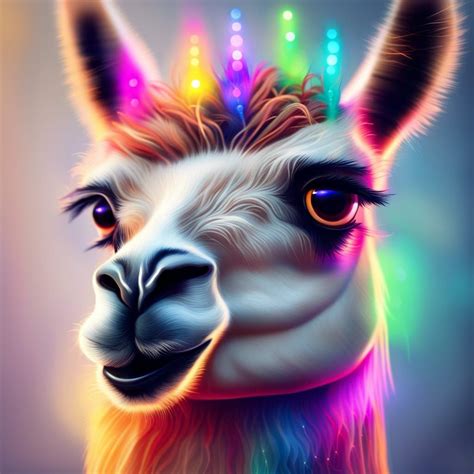 Lama in Color - AI Generated Artwork - NightCafe Creator