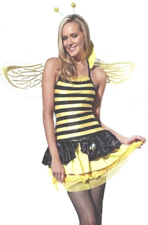 Womens Bee Costume Queen Bumble Bee Sexy Insect Fancy Dress Outfit 10 12 14 16 | eBay