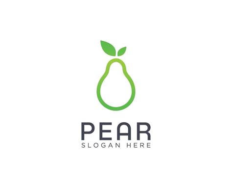 Pear logo design template 6621933 Vector Art at Vecteezy