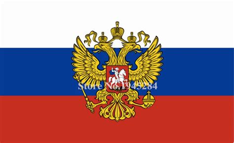 Russland Imperial mit Adler Wappen russische flagge neue 3x5ft 150x90cm ...