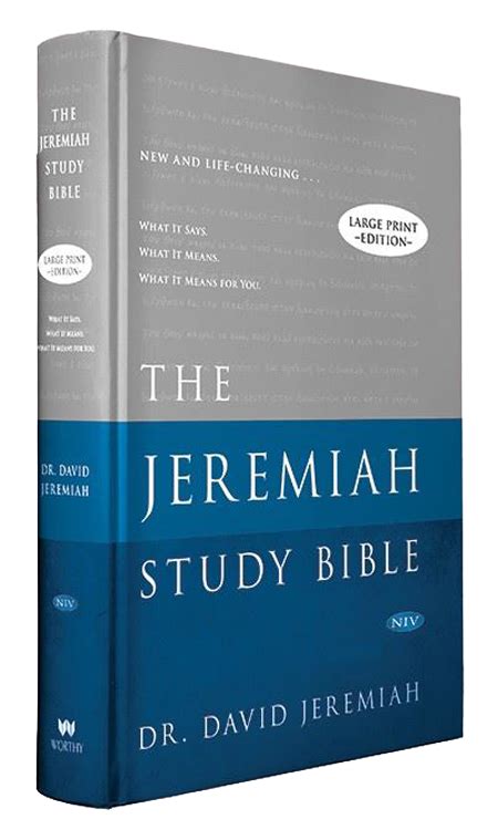 Jeremiah Study Bible NIV Large Print Hardback - DavidJeremiah.org.au