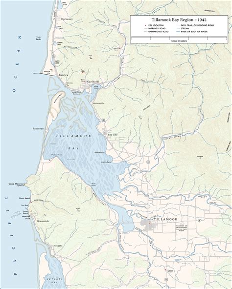 Tillamook Bay Maps, circa 1942 - BCMystery