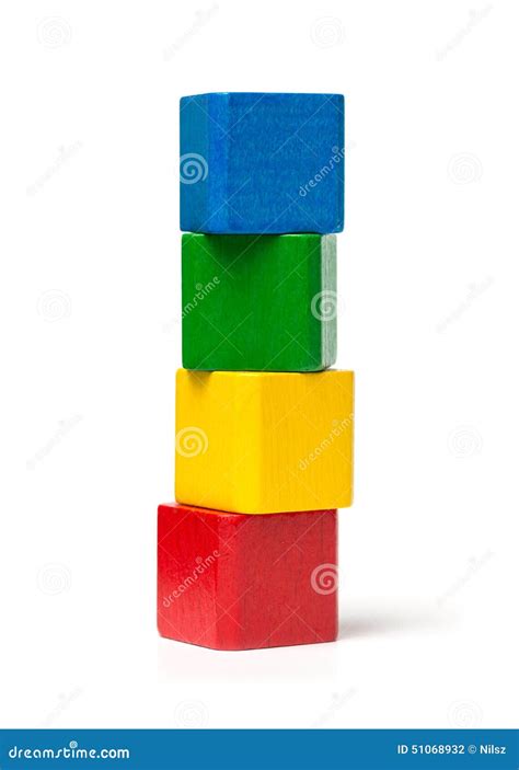 Colorful Toy Blocks Tower stock photo. Image of colorful - 51068932