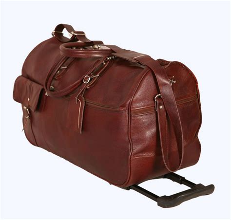 Plain Leather Luggage Trolley Bags, For Travling,Gym, Rs 3200 /piece ...