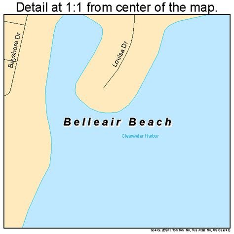 Belleair Beach Florida Street Map 1205100