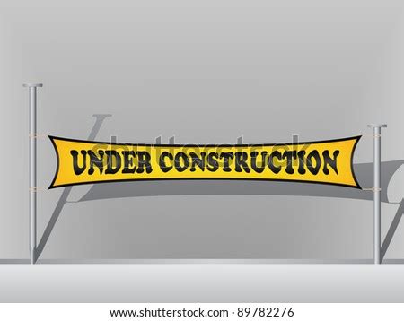 Under Construction Banner Stock Vector Illustration 89782276 : Shutterstock