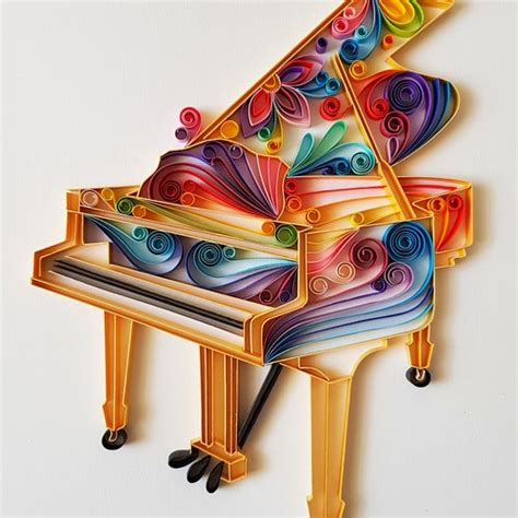 Piano Paper Art Piano Artwork Gift for Musician Piano Wall - Etsy