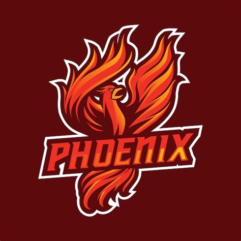 Premium Vector | Phoenix mascot logo concept