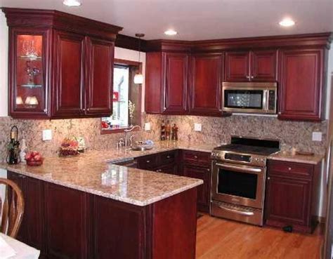 36+ Wonderful Cherry Wood Cabinets Kitchen Decorating Ideas #kitchencabinets #kitchendecorating ...