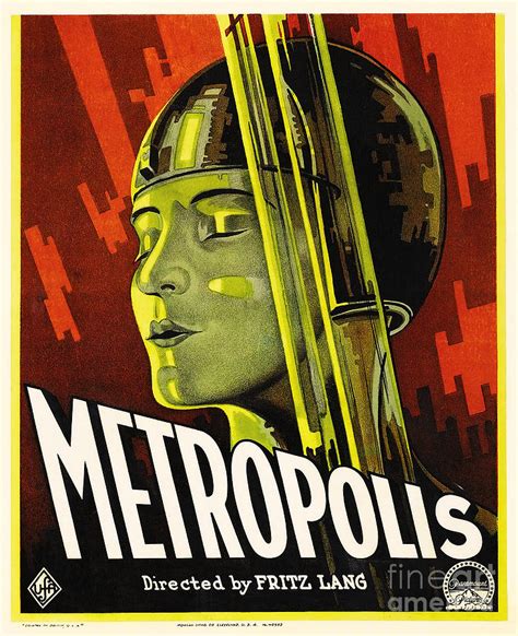 METROPOLIS by Fritz Lang Science Fiction Film Noir Poster Painting by Retro Posters - Pixels