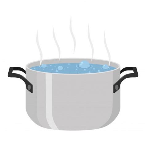 Agua hervida para sopa en maceta | Vector Premium | Panela desenho, Macarrão instantâneo ...