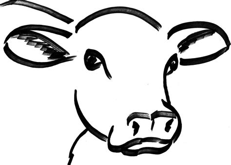 step by step cow drawing face - Google Search | Cow art, Cow drawing, Cow painting