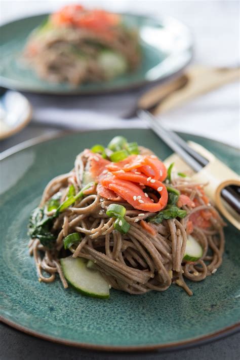 Smoked Salmon Soba Noodle Salad | Recipe | Soba noodles, Salmon recipes ...