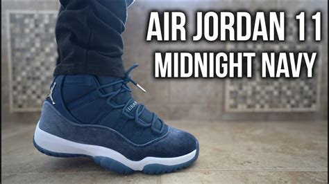 Air Jordan 11 Midnight Navy Review + On Feet - YouTube