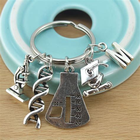 Microscope Keychaindna Keychain Science Keychain DNA Gifts - Etsy