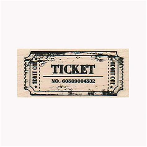 Admit One Ticket RUBBER STAMP Ticket Stamp Admit One Stamp - Etsy