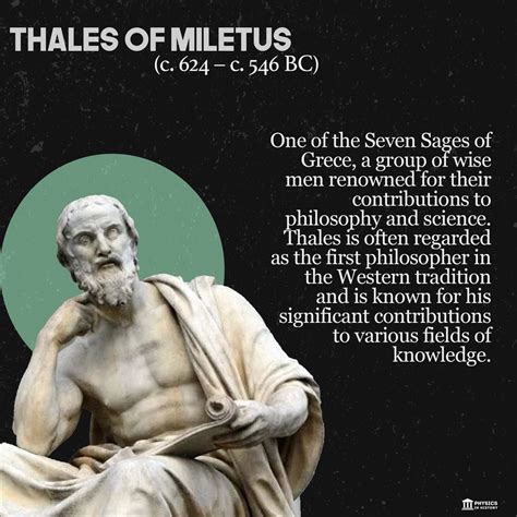 Physics In History on Twitter: "Thales of Miletus (c. 624 – c. 546 BC ...