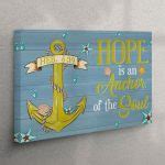 Christian Wall Art Hope Is An Anchor For The Soul Canvas Wall Art Print - Christian Wall Art ...