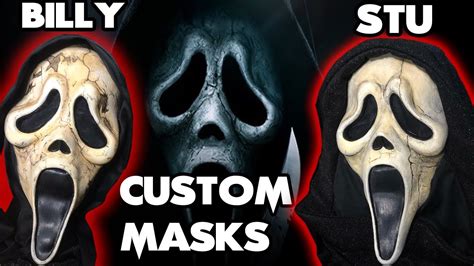 Scream 6 Billy and Stu aged Ghostface Masks - YouTube