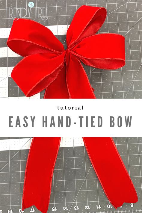 Ribbon Tying Simple Bow Step 1 - Homemade Creations