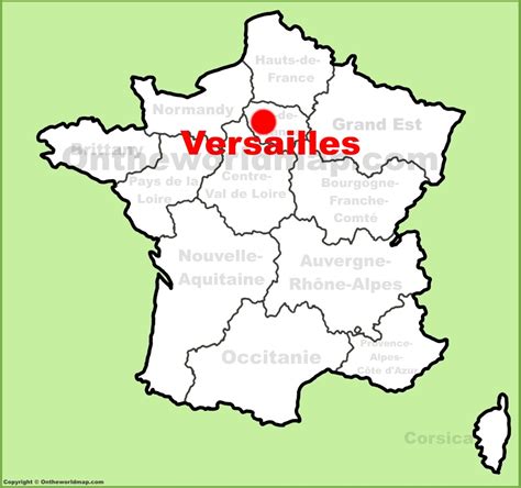 Versailles location on the France map - Ontheworldmap.com