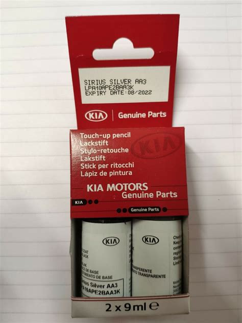 Kia Touch Up Pen Set Paint Brush 2 Coat Brand New Genuine Various Colour Codes | eBay