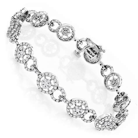 Women's Diamond Bracelet 4.83ct in 14K Gold - Women's Diamond Bracelets - Diamond Jewelry