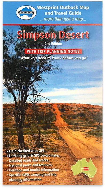 Westprint Simpson Desert Map - Free Delivery | Snowys Outdoors