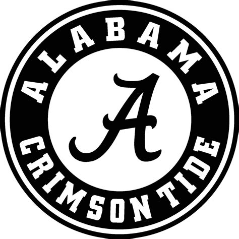 Alabama Football Logo Black : University Of Alabama Football Svg Freeuse Stock Techflourish Old ...