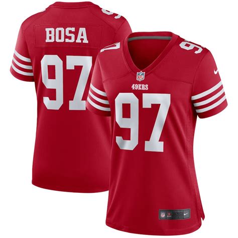 Men's San Francisco 49ers Nick Bosa Nike Scarlet Alternate Game Jersey