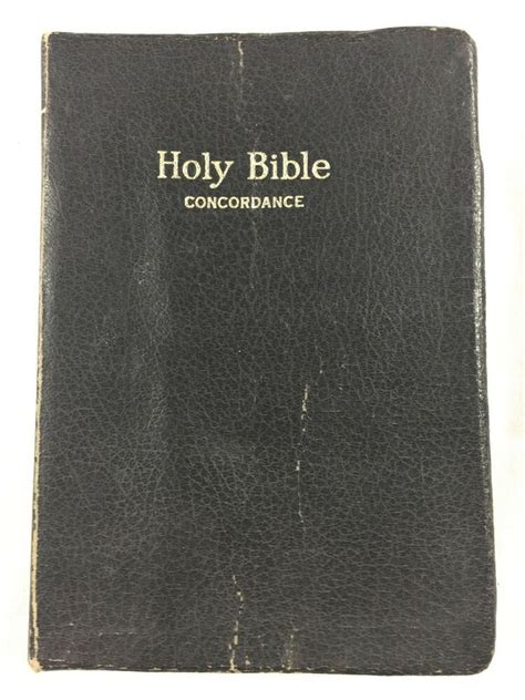 Vintage 1964 Holy Bible Concordance Red Letter Edition King James Version World | Bible ...